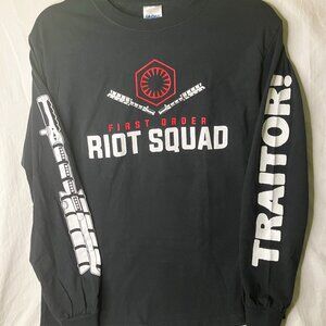 Gildan First Order Riot Squad Star Wars Long Sleeve Women Small Shirt Exclusive